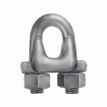 Chicago Hardware Wire Rope Clip, 12 In, Drop Forged Steel, 3 Clips, 1112 In Rope Turn Back, 23490 0 23490 0